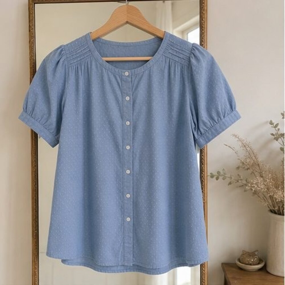 Olive Button Blouse